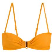 Haut de maillot de bain bandeau, matière texturée