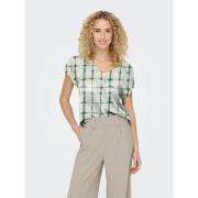 Blouse manches courtes, col V