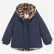 Parka chaude à capuche, doublée tissu duveteux
