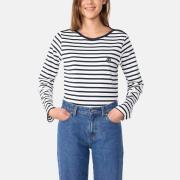 Marinière femme en coton manches longues