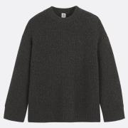 Pull col rond en grosse maille mousseuse