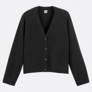 Gilet en fine maille cachemire, boutonné