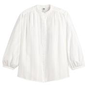 Chemise col mao, manches ballon