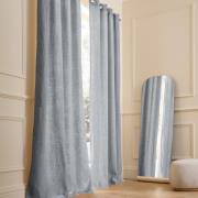 Rideau lin lavé doublé, à œillets, Private