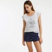 Pyjashort imprimé, en coton