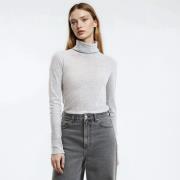 T-shirt col roulé lyocell mélangé, manches longues