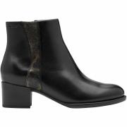 Boots en cuir talon large