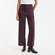 Pantalon droit, 7/8ème, motif chevrons